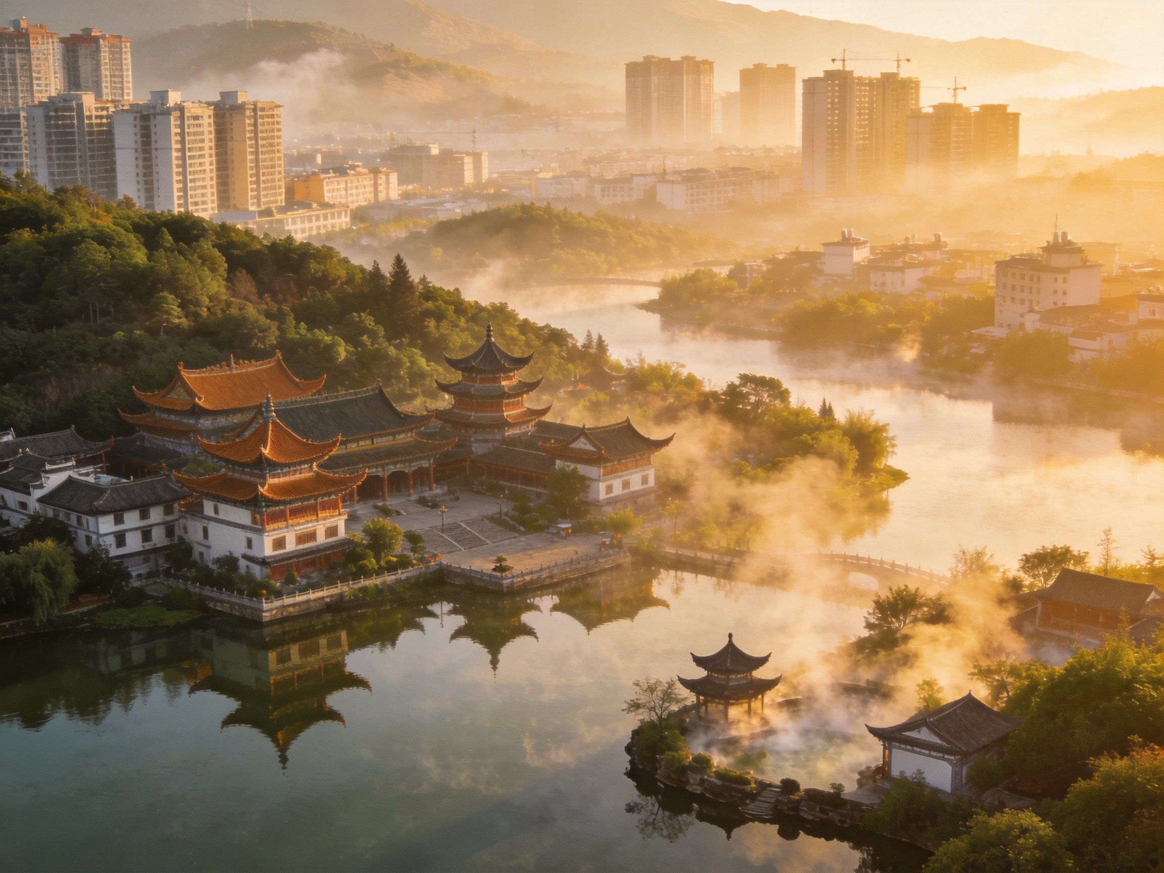湖泉生态园全景