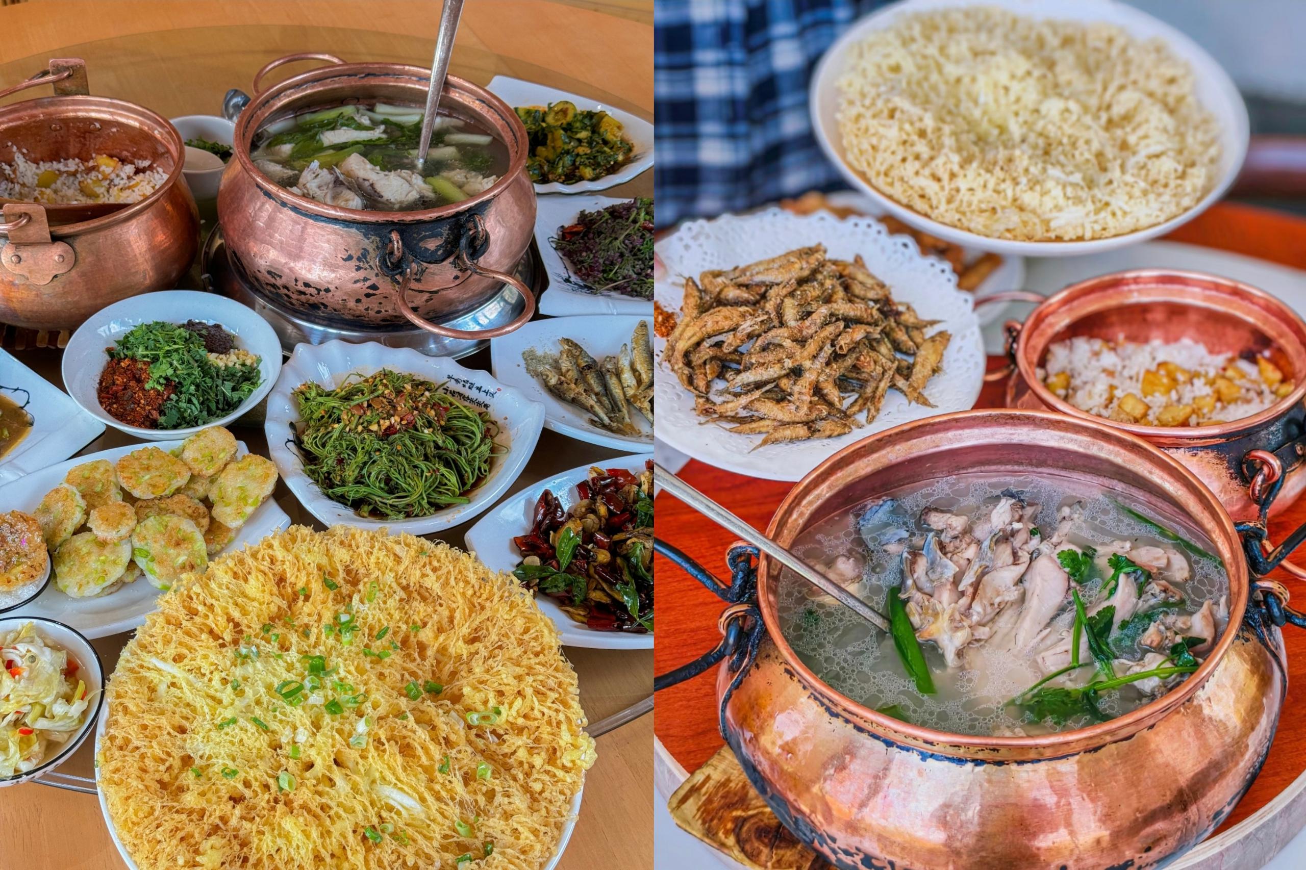 云南特色餐铜锅鱼